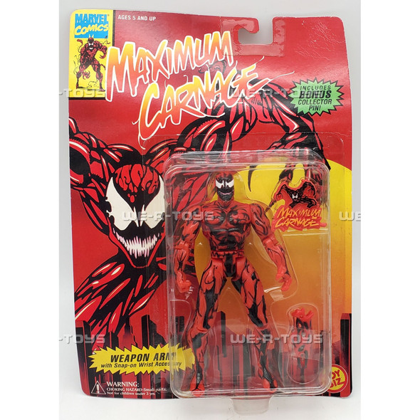 Spider Man Maximum Carnage Figure With Weapon Arm Marvel Toy Biz 1994 NRFP