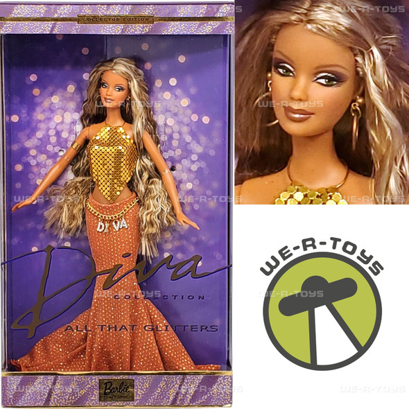 All That Glitters Barbie Doll The Diva Collection 2002 Mattel 55426 NEW
