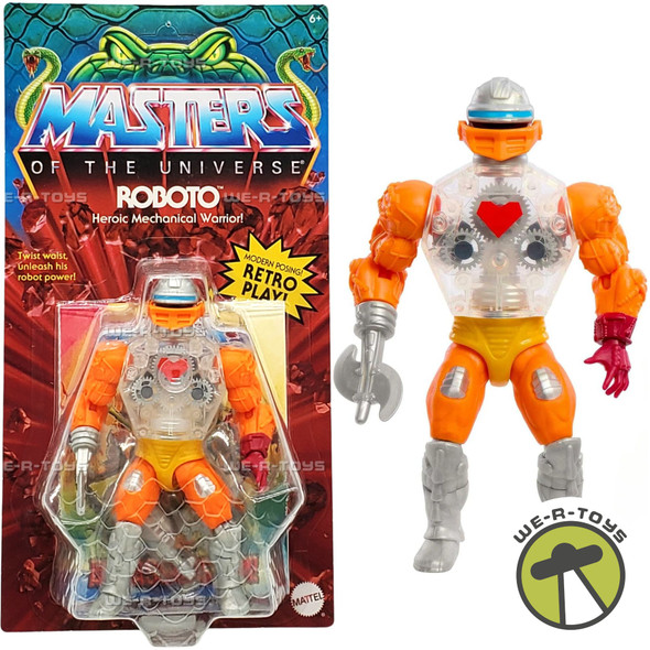 Masters of the Universe Origins Rise of Snake Men Roboto Figure 2022 Mattel