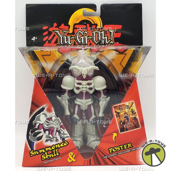 Yu-Gi-Oh! Summoned Skull Figure & Poster B1091 Mattel 2002 NRFP