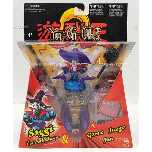 Yu-Gi-Oh! Saggi the Dark Clown Figure & Game 56555 Mattel 2002 NRFP