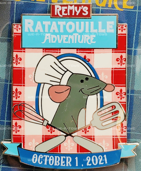 Disney Pixar Remy's Ratatouille Adventure October 1, 2021 Enamel Pin EPCOT NEW