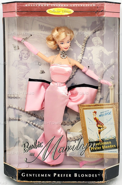 Barbie as Marilyn Monroe Gentlemen Prefer Blondes Doll 1997 Mattel #17451 NRFP