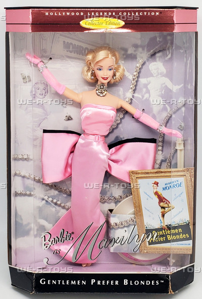 Barbie as Marilyn Monroe in Gentlemen Prefer Blondes Doll 1997 Mattel No. 17451
