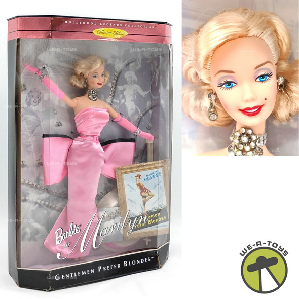 Barbie as Marilyn Monroe in Gentlemen Prefer Blondes Doll 1997 Mattel No. 17451