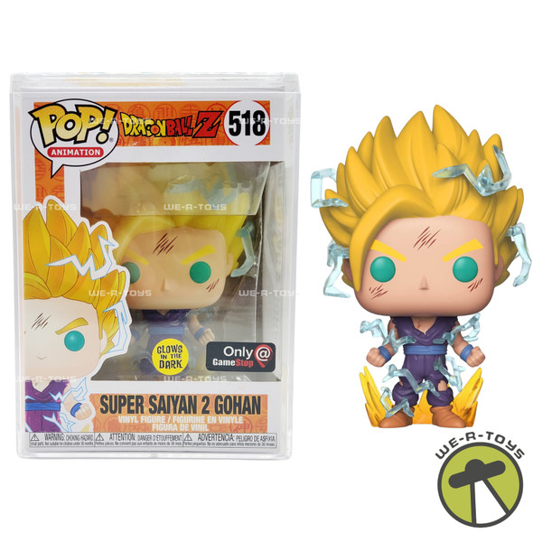 Funko Pop Animation 518 DragonBall Z Super Saiyan 2 Gohan Glow in Dark Exclusive