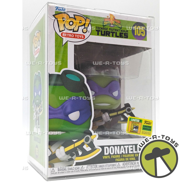 Funko Pop! Retro Toys MMPR TMNT Donatello as Black Ranger SDCC LE #105 New