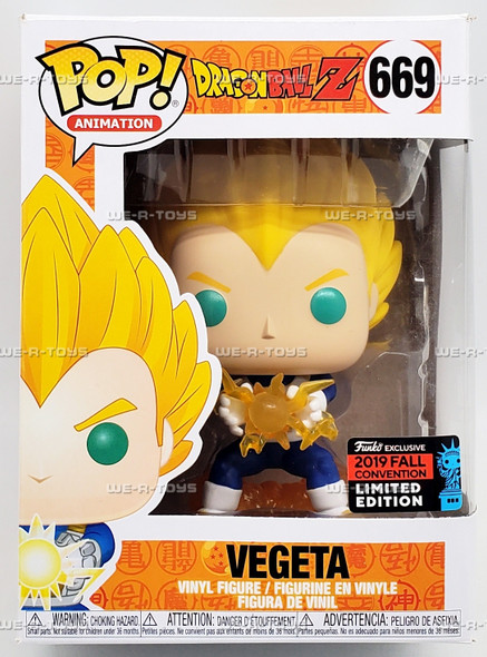 Funko Pop! Vegeta Vinyl Figure 2019 Fall Convention Limited Edition #669