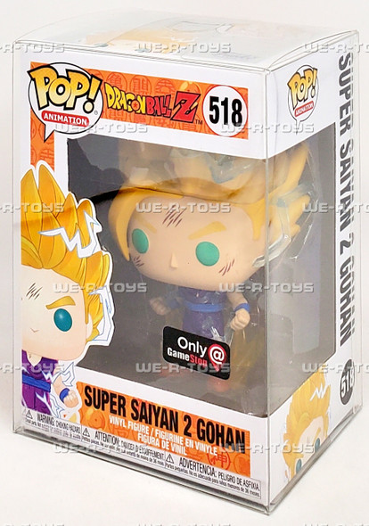 Funko POP Animation Dragon Ball Z Super Saiyan 2 Gohan Vinyl Figure 518 NEW