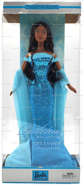 Barbie Birthstone Collection December Turquoise Doll 2002 Mattel C0582
