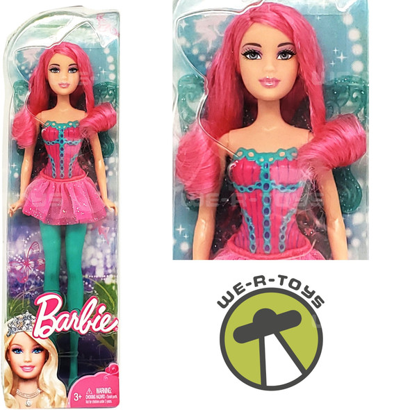 Enchanted Kingdom Pink Fairy Barbie Doll 2009 Mattel #R4104