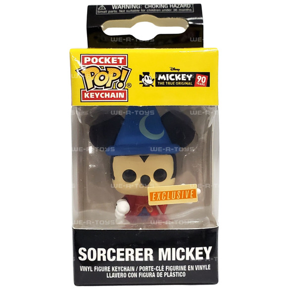 Disney Pocket Pop! Funko Sorcerer Mickey Exclusive Vinyl Figure Keychain NRFB