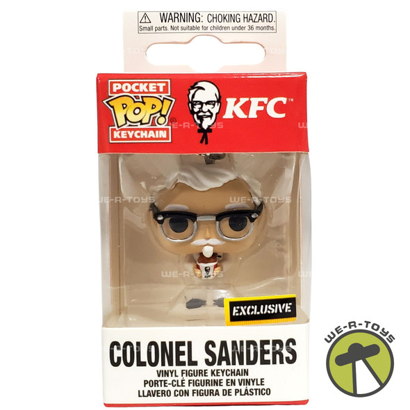 KFC Pocket Pop! Colonel Sanders Exclusive Vinyl Figure Keychain 2019 Funko NRFB