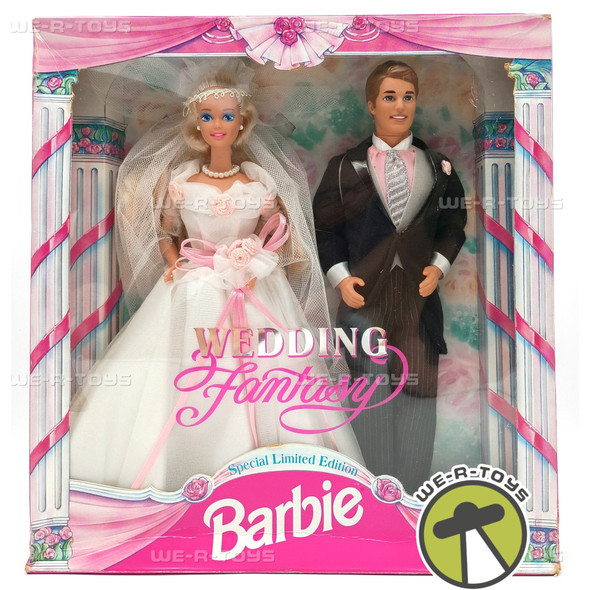 Barbie Wedding Fantasy Barbie and Ken Doll Set 1993 Mattel 10924 Limited Edition