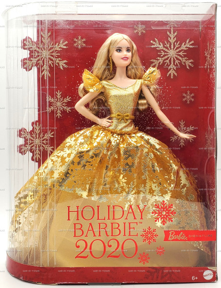 Barbie Signature Holiday 2020 Blonde Doll Mattel #GHT54
