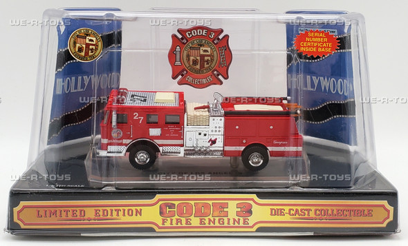 Code 3 Seagrave 1998 City of LA Die Cast Fire Engine #12303 Limited Edition NRFP