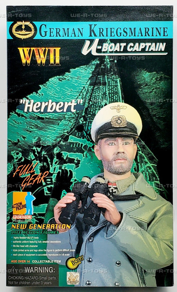 Dragon WWII Full Gear U-Boat Captain Herbert Action Figure 70090 NEW