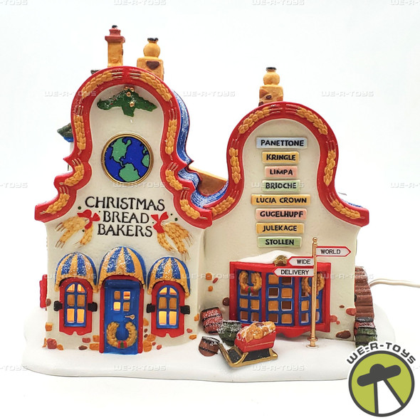 Department 56 North Pole Series Christmas Bread Bakers Lighted #56393