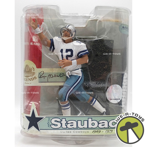 NFL Roger Staubach Dallas Cowboys Legends Series 3 Figure McFarlane Toys 2007