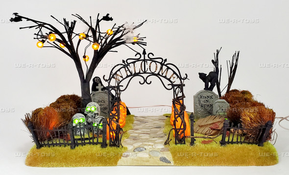 Department 56 Halloween Haunted Front Yard Lights Up 52924