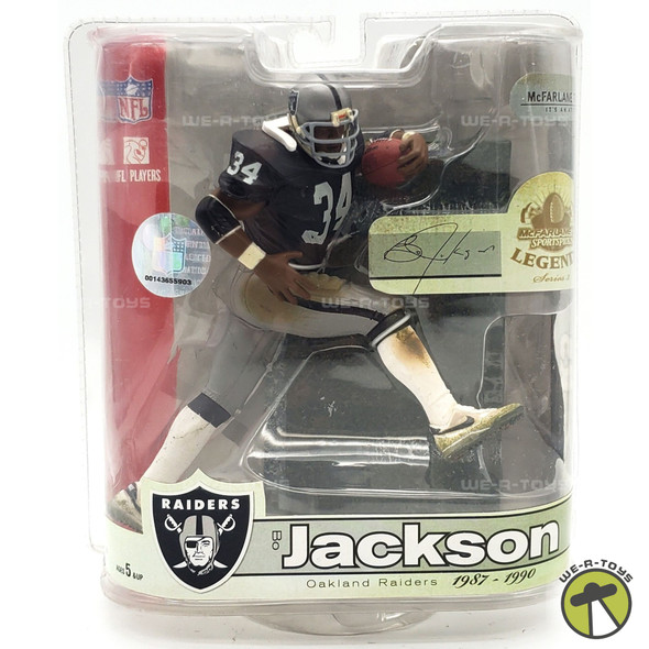 NFL Legends Bo Jackson Oakland Raiders Action Figure 2007 McFarlane Toys #74447