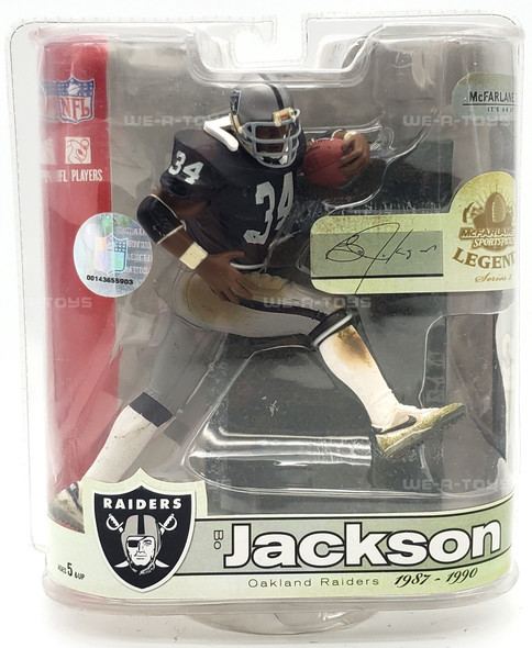 NFL Legends Bo Jackson Oakland Raiders Action Figure 2007 McFarlane Toys #74447