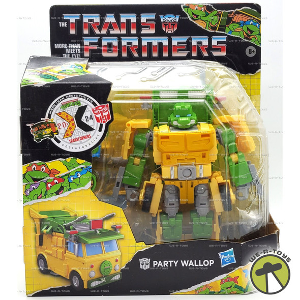 Transformers X TMNT Party Wallop 7IN Action Figure 2024 Hasbro F9656