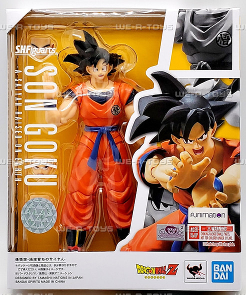 S.H. Figuarts Dragon Ball Z Son Goku A Saiyan Raised on Earth Action Figure