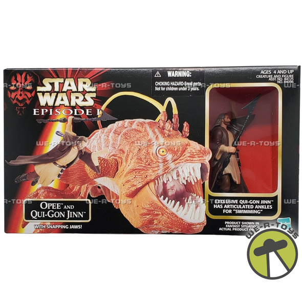 Star Wars Episode I Opee and Qui-Gon Jinn Action Figure 1998 Hasbro 84096