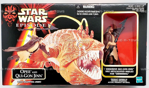 Star Wars Episode I Opee and Qui-Gon Jinn Action Figure 1998 Hasbro 84096