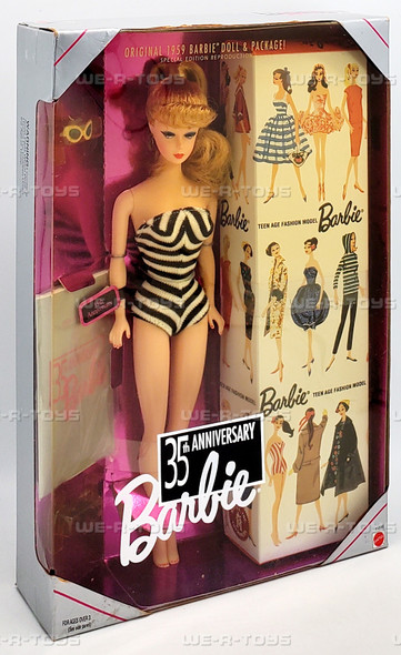 Original 1959 Barbie Doll 35th Anniversary Special Edition 1993