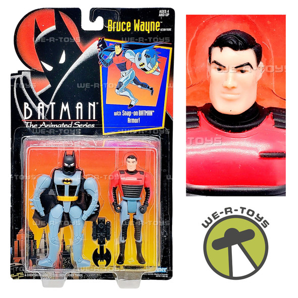 DC Batman The Animated Series Bruce Wayne Figure W/ Armor 1992 Kenner 64664 NEW