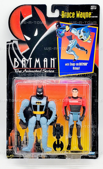 DC Batman The Animated Series Bruce Wayne Figure W/ Armor 1992 Kenner 64664 NEW