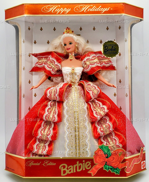 Barbie 1997 Happy Holidays Doll Special Edition Blonde Mattel 17832