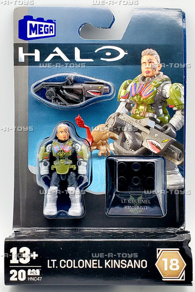 Mega Halo LT. Colonel Kinsano Figure 2022 Mattel HNC47 Mega Halo LT. Colonel Kinsano Figure 2022 Mattel HNC47