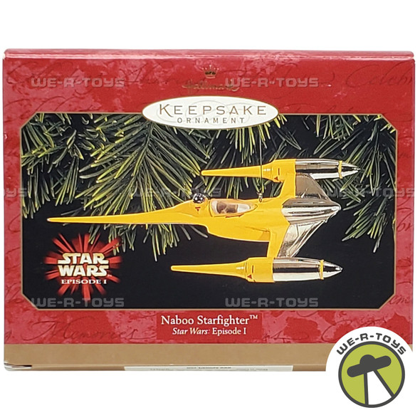 Star Wars Episode I Naboo Starfighter Ornament Hallmark Keepsake 1999