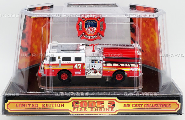 Code 3 Seagrave City of New York 47 Die-Cast Fire Engine Vehicle 02453