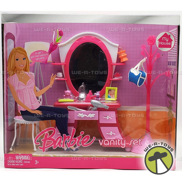 Barbie Vanity Set My House Doll Playset 2007 Mattel #M4246 NRFB