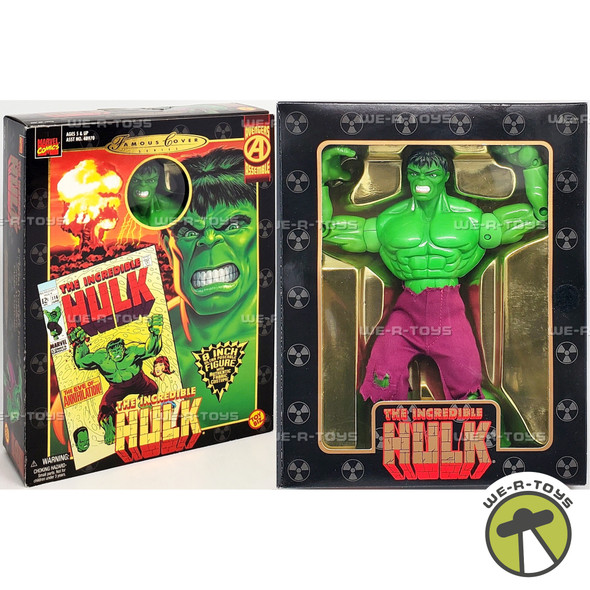 Marvel Avengers Assemble Hulk Action Figure Famous Cover Series 1998 Toy Biz New