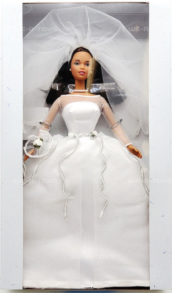 Barbie Blushing Bride Doll African American 1999 Mattel No. 26075