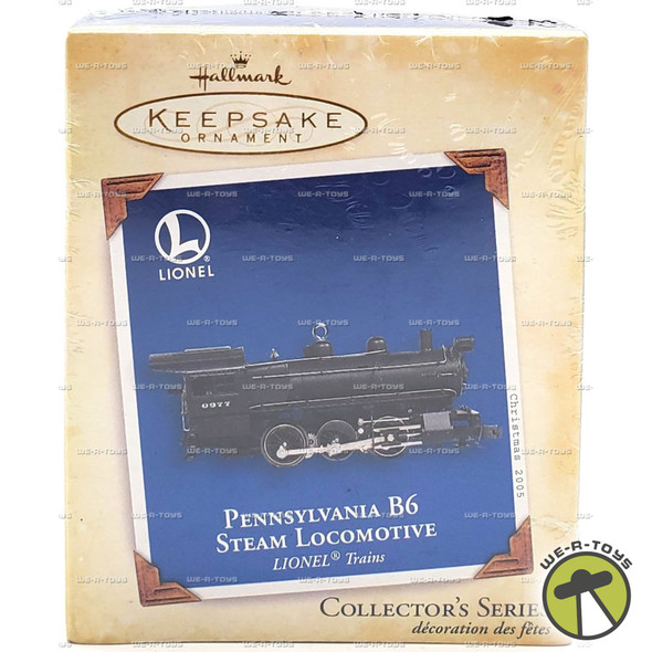 Pennsylvania B6 Steam Locomotive Lionel Train Ornament Hallmark Die-Cast 2005