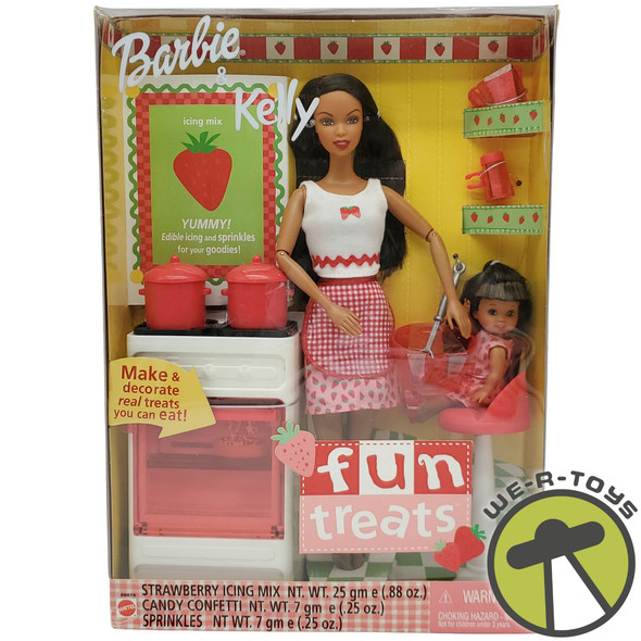 Barbie & Kelly Fun Treats African American Dolls 2001 Mattel #55579 NRFB