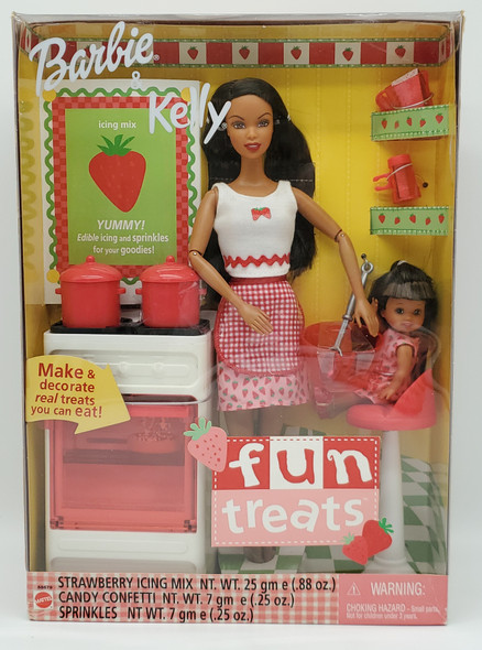 Barbie & Kelly Fun Treats African American Dolls 2001 Mattel #55579 NRFB