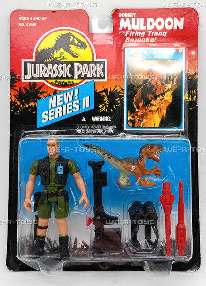 Jurassic Park Series 2 Robert Muldoon with Firing Tranq Bazooka 1993 Kenner NRFP