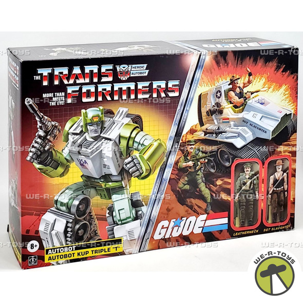 Transformers X GI Joe Kup Triple T, Sgt Slaughter, & Leatherneck Action Figures