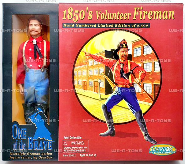 1850's Volunteer Fireman Action Figure One of the Brave 2003 Gearbox 90852