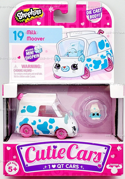 Shopkins Cutie Cars 19 Milk Moover Vehicle Moose Toys 56591
