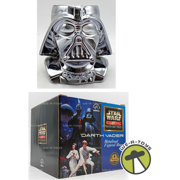Star Wars Darth Vader Metalized Figural Mug 1997 Applause #42692