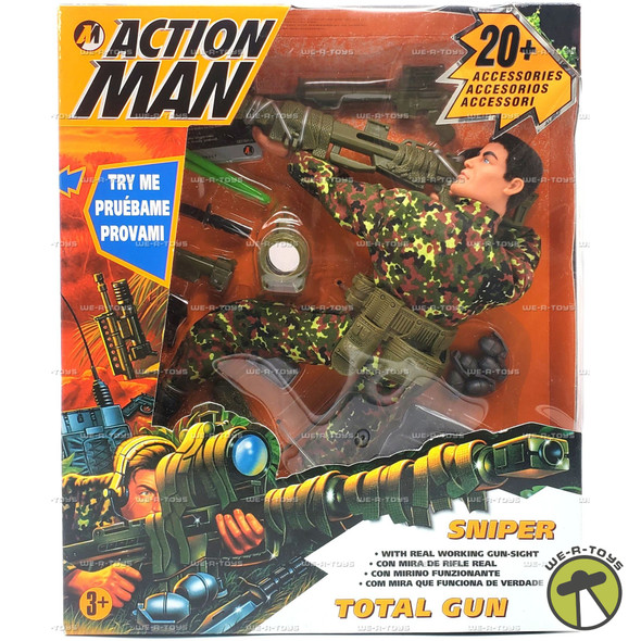 Action Man Sniper Total Gun Action Figure with Accessories 1996 Hasbro #36316
