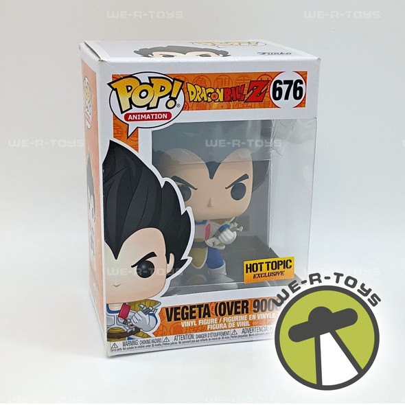 Funko Pop! Animation Dragon Ball Z Vegeta Over 9000! Exclusive Vinyl Figure #676